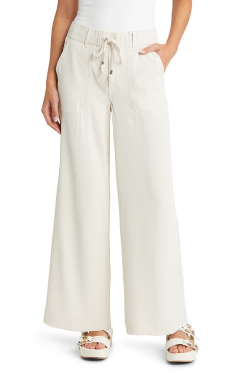 Women's Beige Wide-Leg Pants | Nordstrom