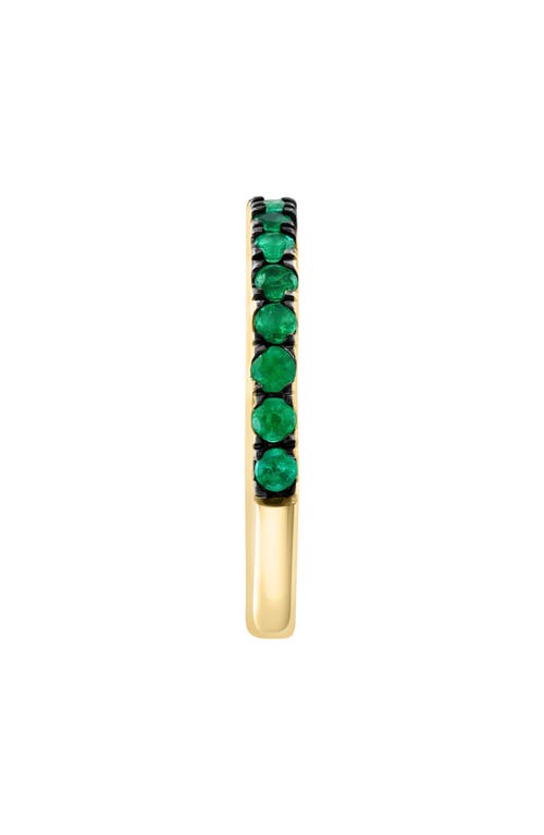 Shop Effy Natural Stone Ring In Emerald/yellow Gold