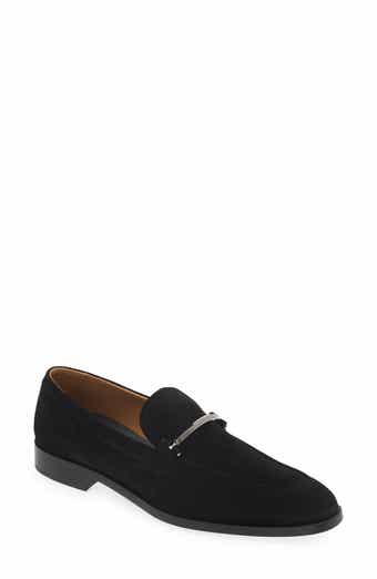 Mens suede 2025 bit loafers