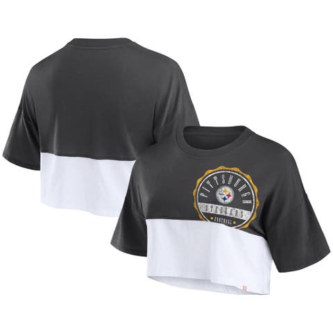 Pittsburgh Steelers Women's DKNY Julia Boxy Short Sleeve T-Shirt