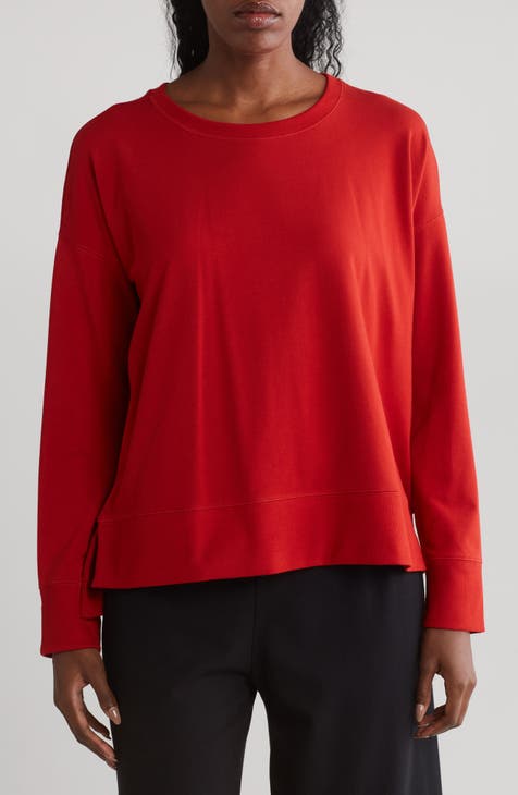 Zella Womens Sweatshirt Long Sleeve Crew Tencel Beige Size XXL