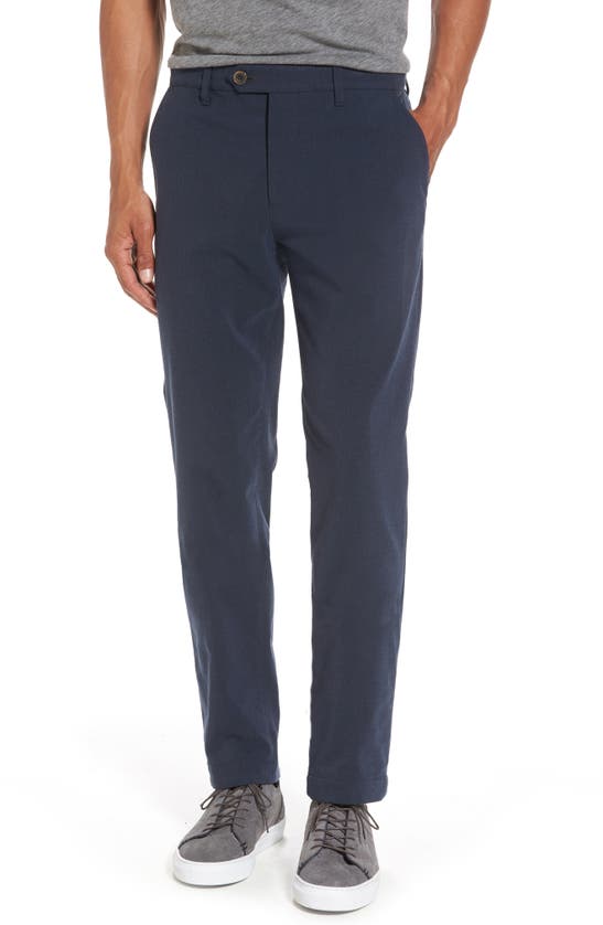 Ted Baker Volvek Classic Fit Trousers In Navy