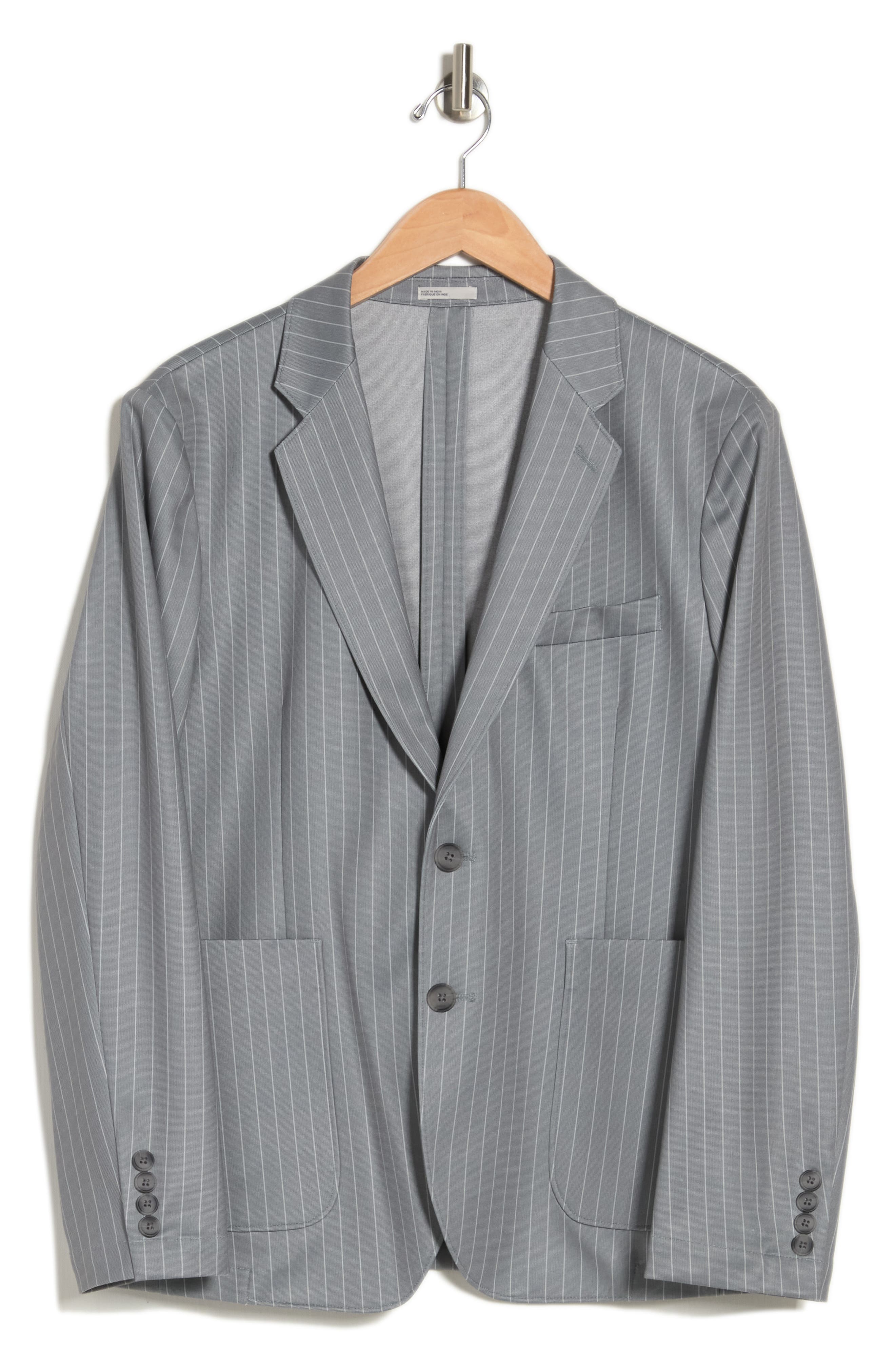 NORDSTROM RACK Grey Two Button Notch 