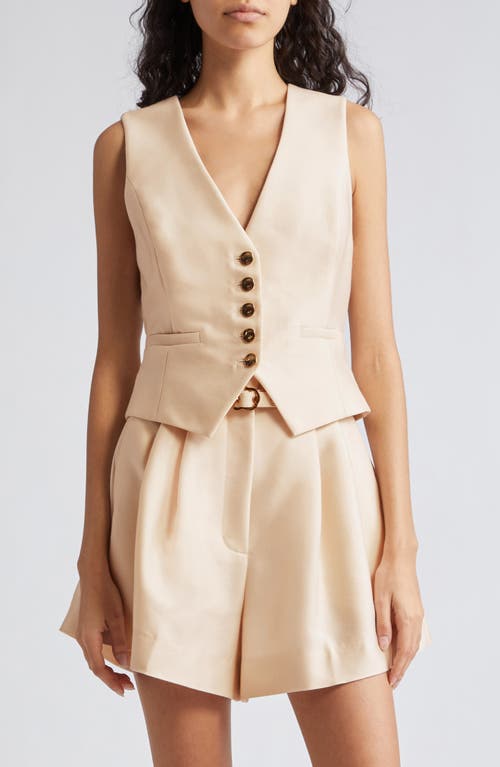 Zimmermann Natura Wool & Silk Vest Macadamia at Nordstrom,