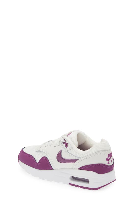 Shop Nike Kids' Air Max 1 Sneaker In Summit White/ Viotech/ White