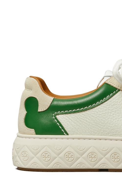 Tory Burch Ladybug Sneaker In White/green/frost