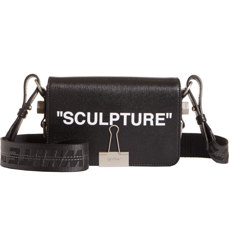 Off-White Sculpture Leather Mini Flap Bag | Nordstrom
