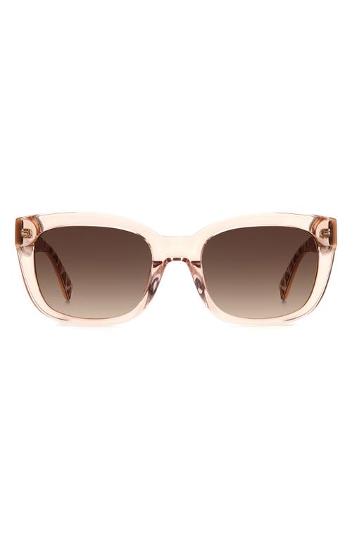 Kate Spade New York tammy 53mm rectangular sunglasses in Beige /Brown Gradient at Nordstrom
