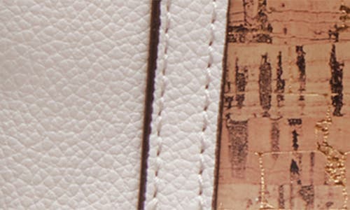 Shop Anne Klein Cork Contrast Clutch Crossbody Bag In White