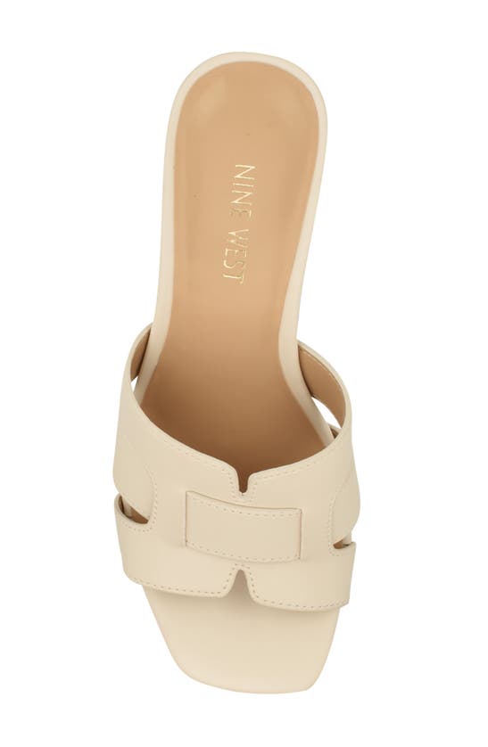 Shop Nine West Glance Slide Sandal In Chic Cream