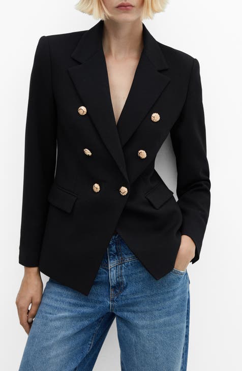 Formal Elegant Women's Business Double Breasted Small Blazers