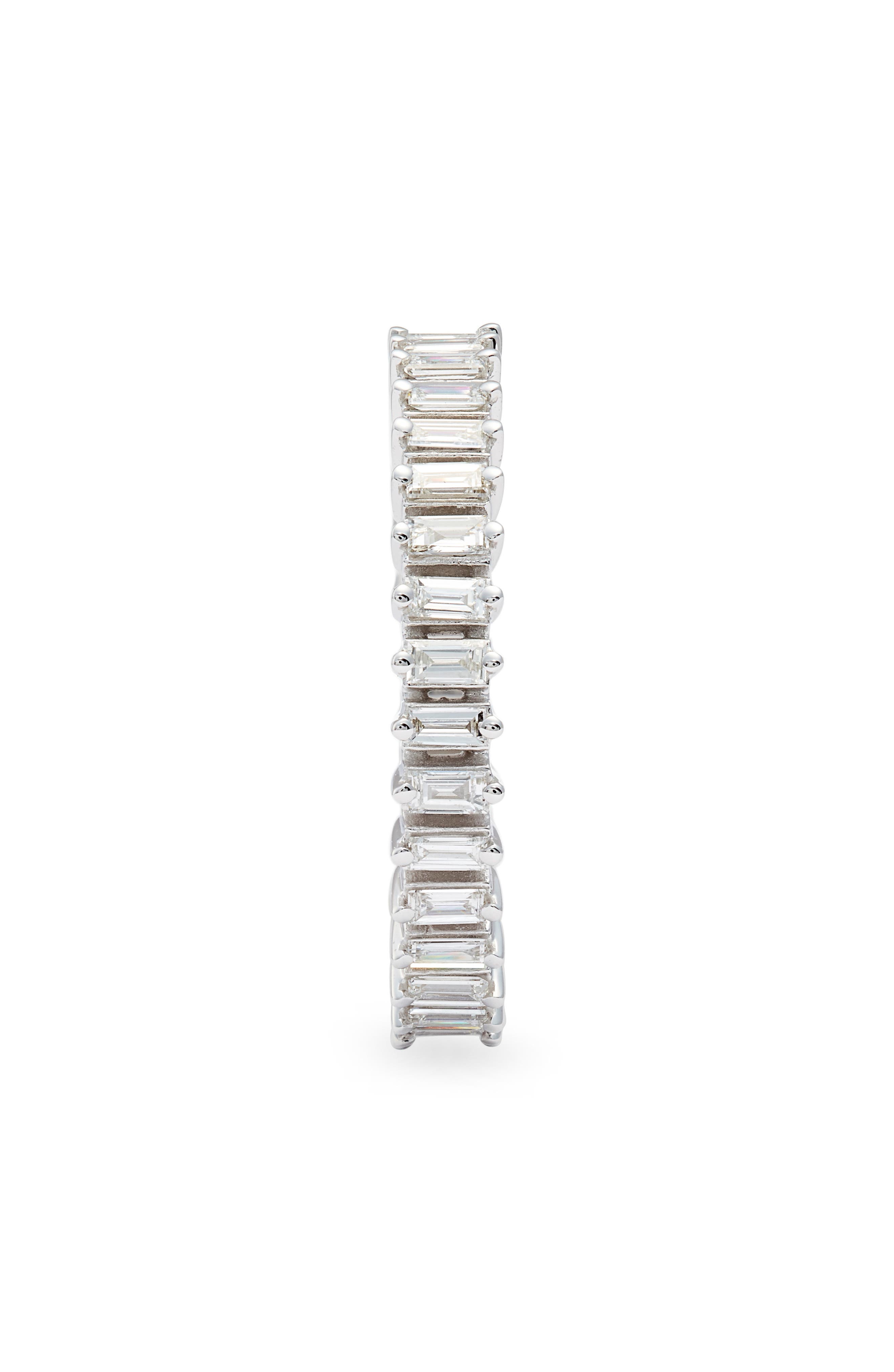 Dana Rebecca Designs Sadie Pearl Diamond Baguette Stacking Ring | Nordstrom