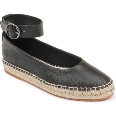 Splendid Ace Espadrille Ankle Strap Flat, Black