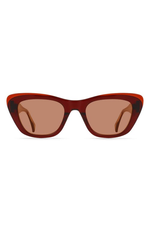 Raen Kimma 52mm Polarized Cat Eye Sunglasses In Cranberry/spritz