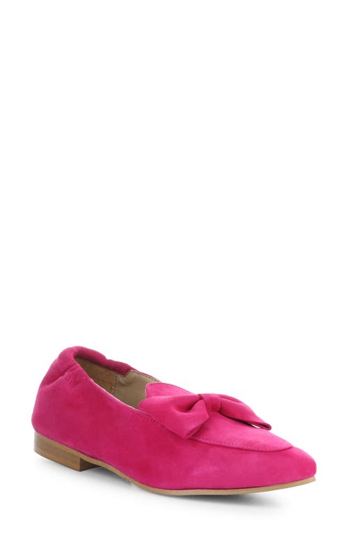 Nicole Pointed Toe Loafer in Fuxia