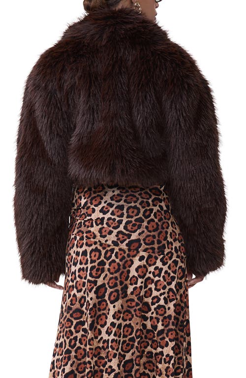 Shop Afrm Stephanie Faux Fur Jacket In Java