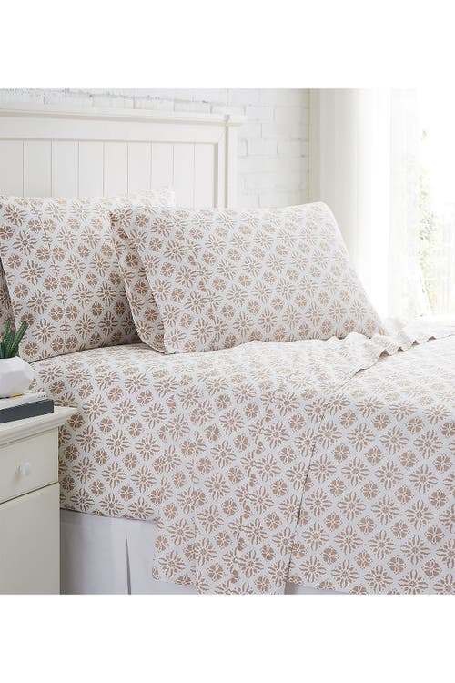 SOUTHSHORE FINE LINENS SOUTHSHORE FINE LINENS GEOMETRIC DREAMS 300 THREAD COUNT LONG STAPLE SATEEN COTTON SHEET SET 