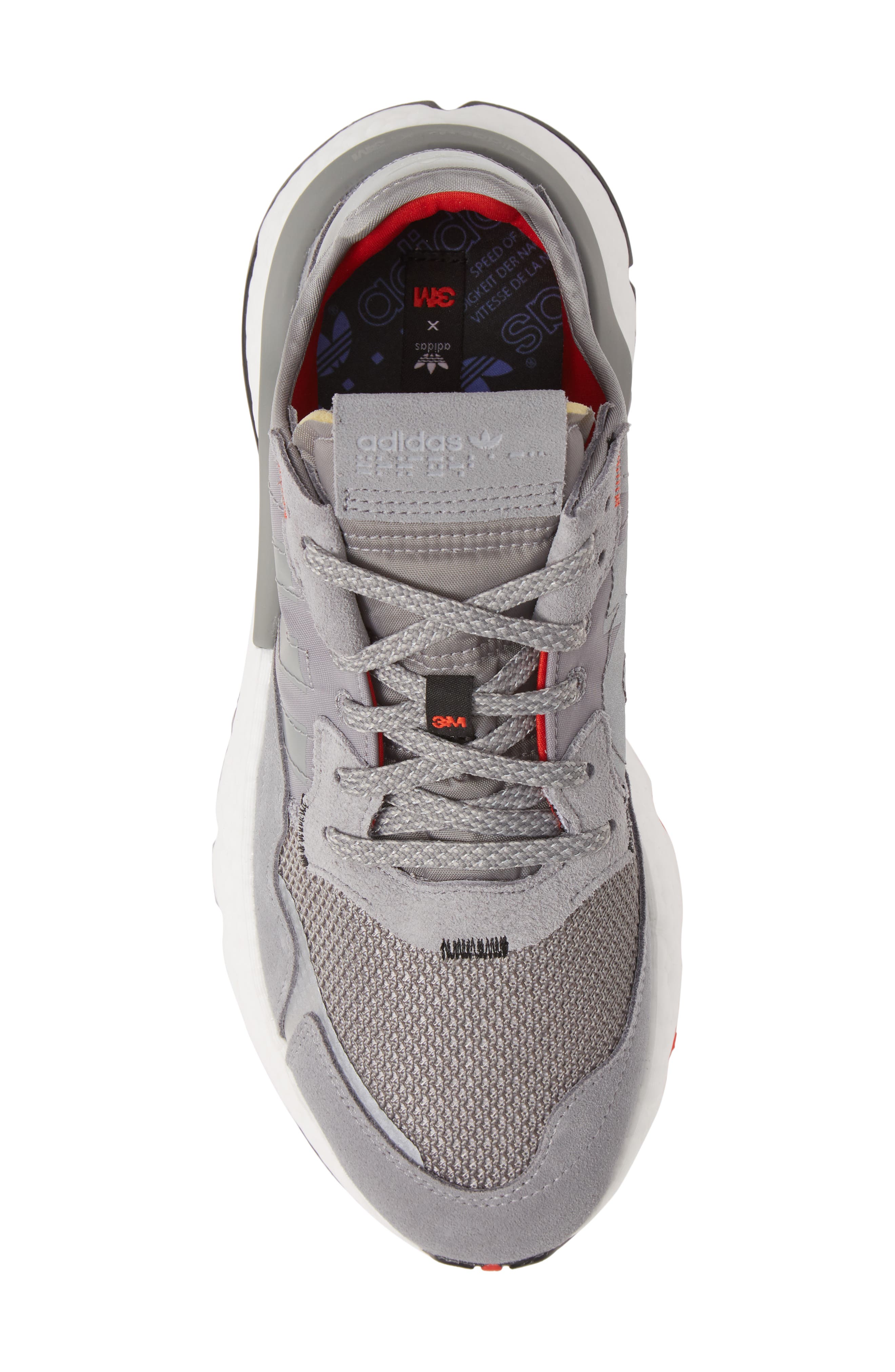 Adidas Originals Nite Jogger Sneaker In Grey/ Grey/ White