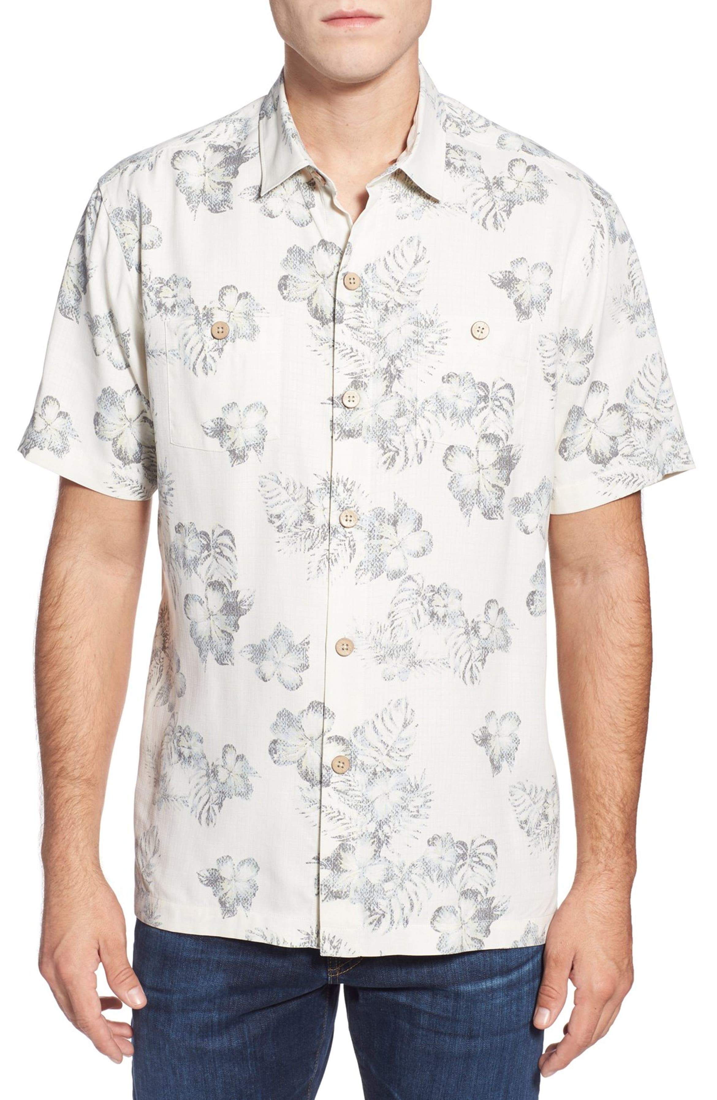 Tommy Bahama 'Heaps of Hibiscus' Original Fit Silk Camp Shirt | Nordstrom