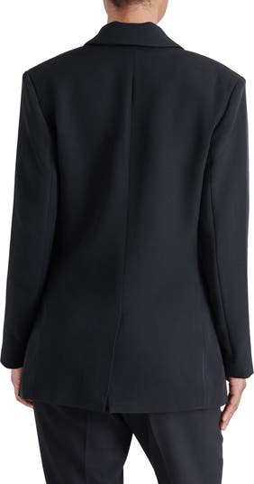 Steve Madden Kendra Embellished One-Button Blazer