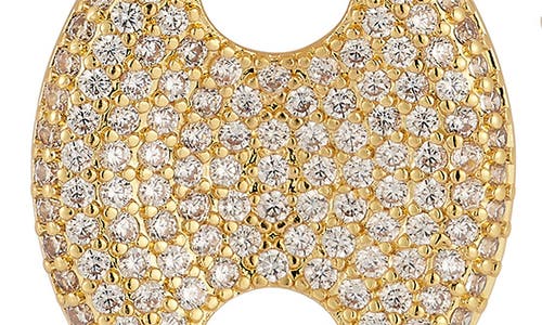 Chloe & Madison Chloe And Madison Plated Cz Mariner Link Drop Earrings In Gold