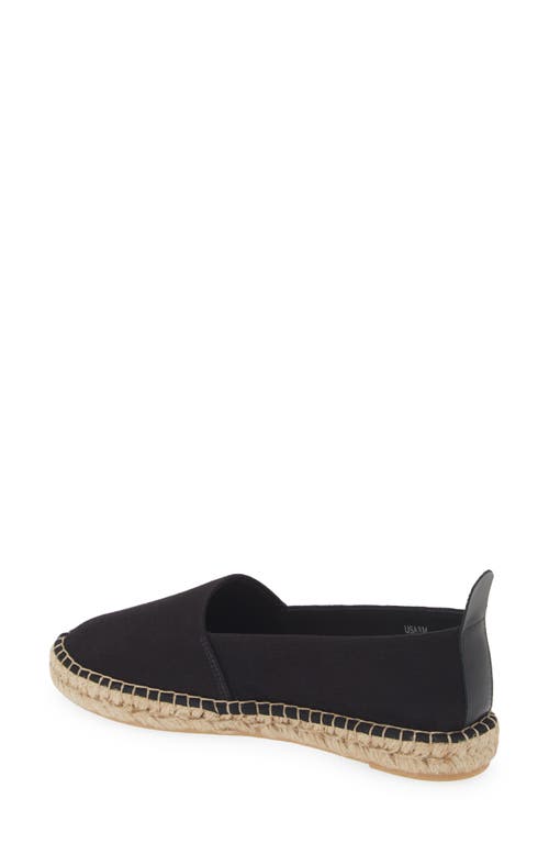 Shop Kaanas Roam Espadrille Flat In Black