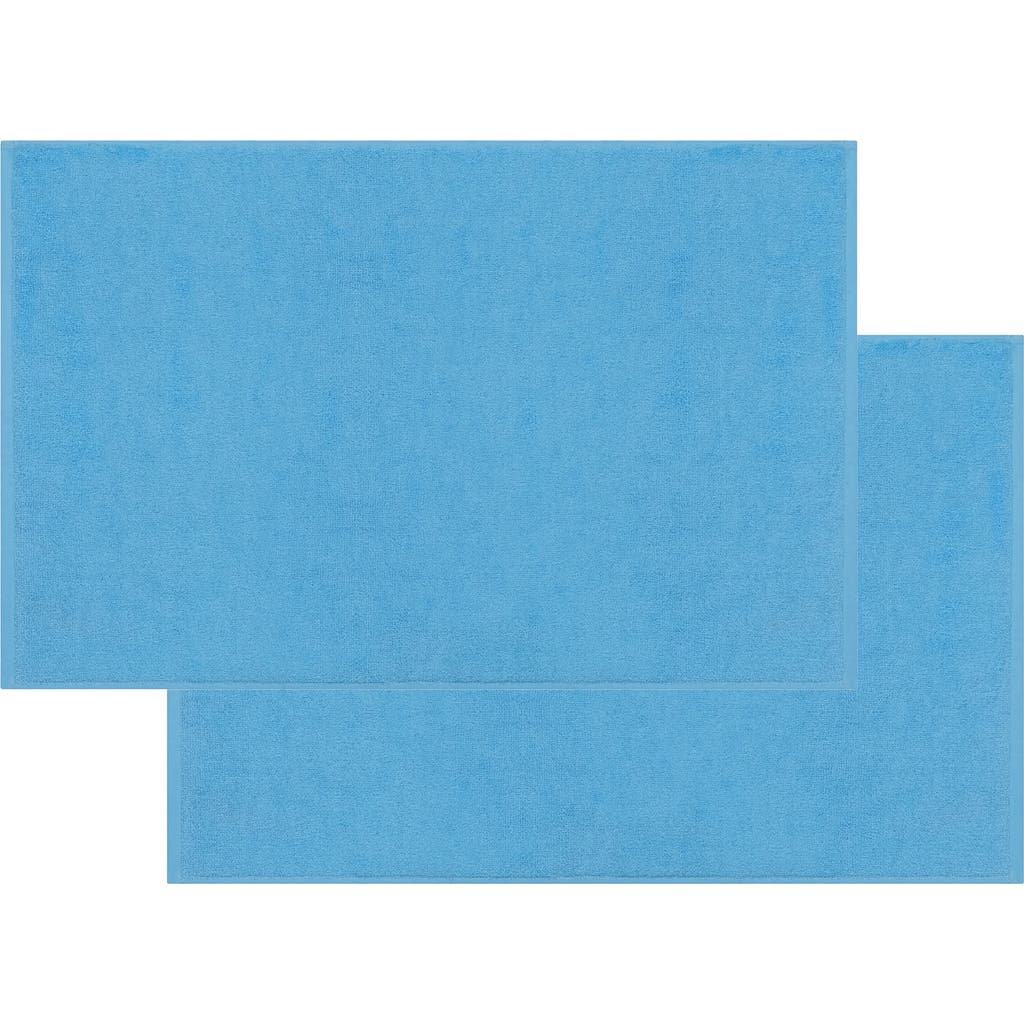 Brooks Brothers Puresoft Set Of 2 Turkish Cotton Bath Mats In Seaglass