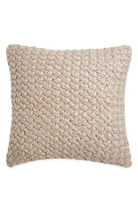 Metallic Knit Accent Pillow