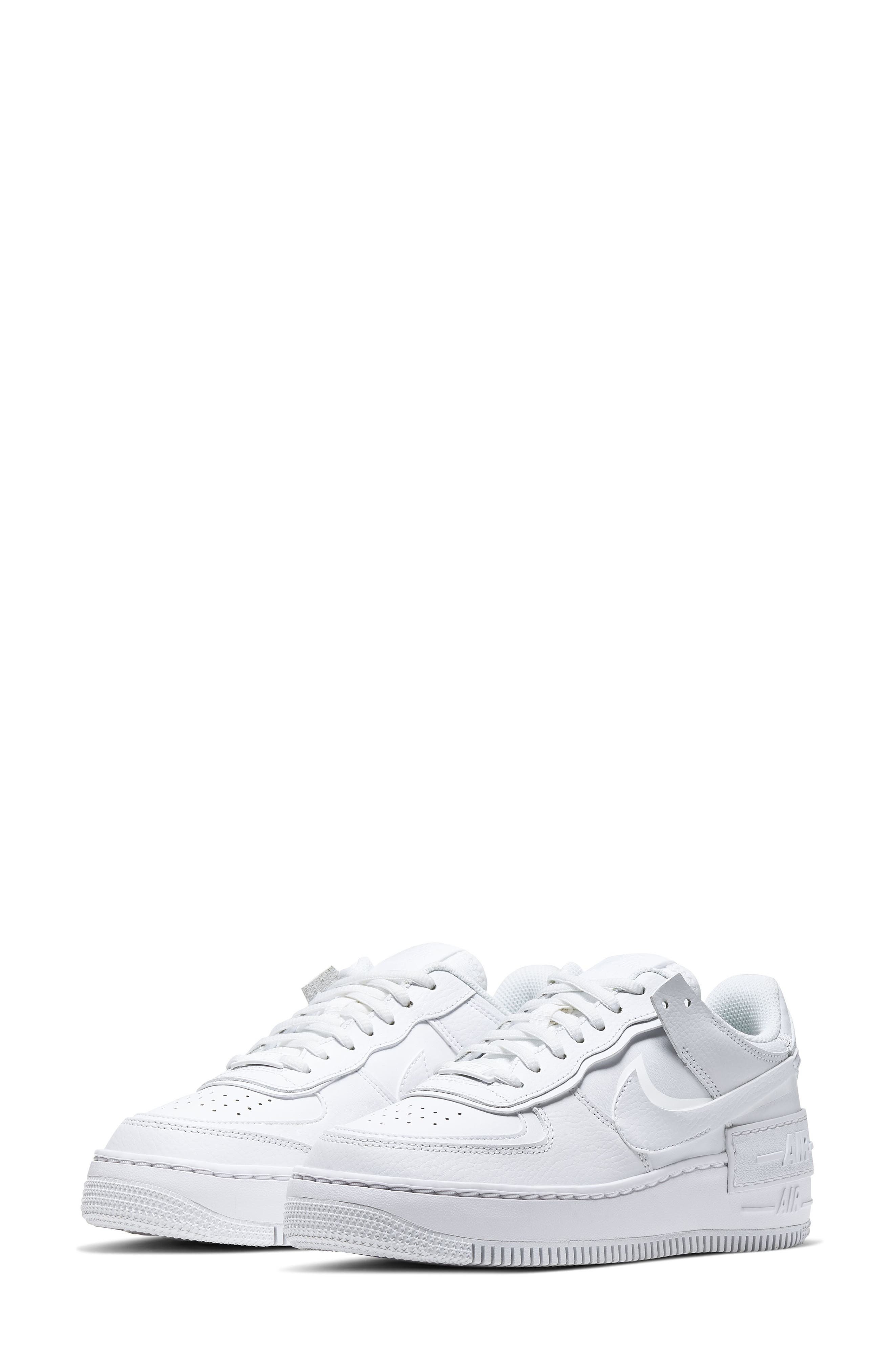 women's all white air force ones