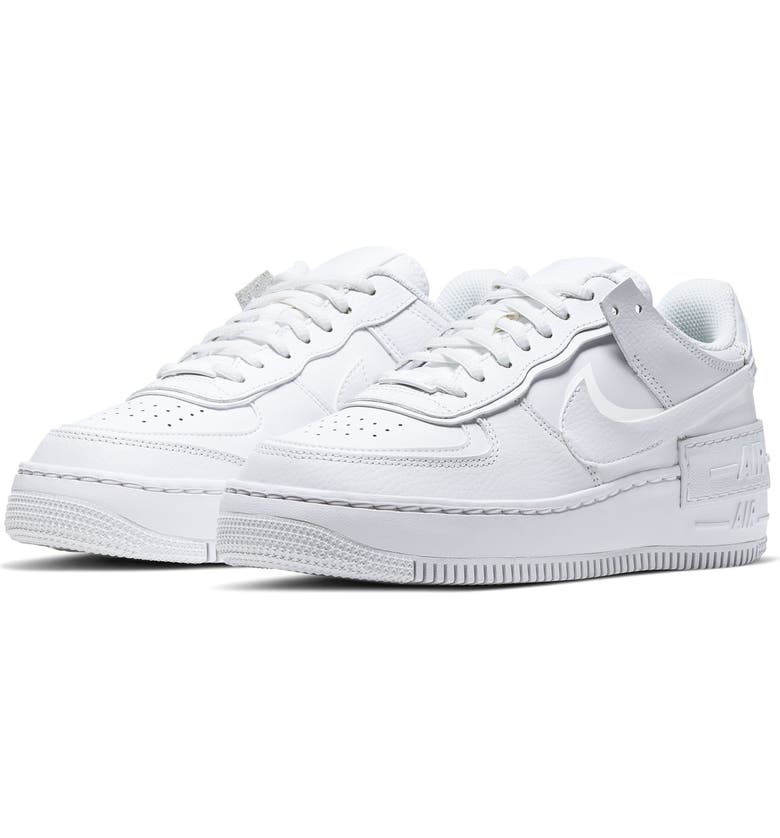 NIKE Air Force 1 Shadow Sneaker, Main, color, WHITE/ WHITE/ WHITE