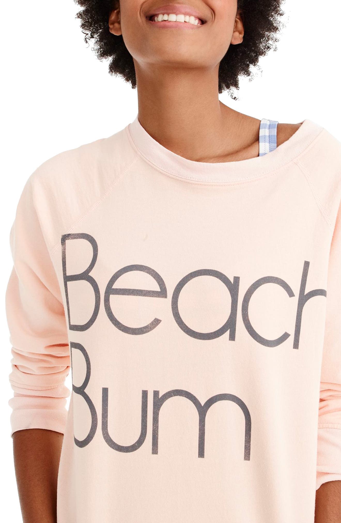 beach bum sweatshirt j crew