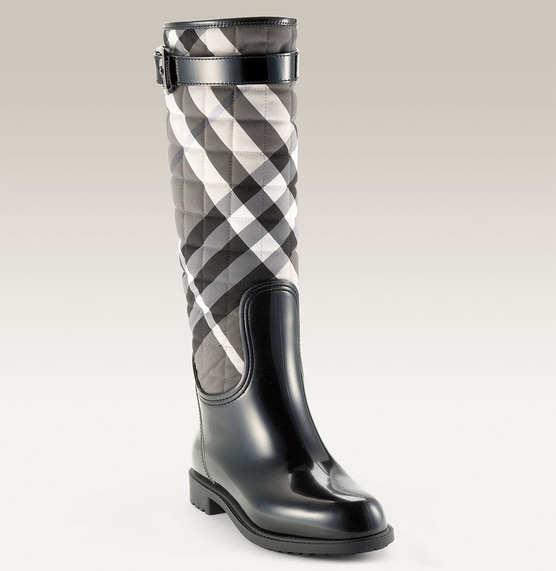 burberry rain boots grey