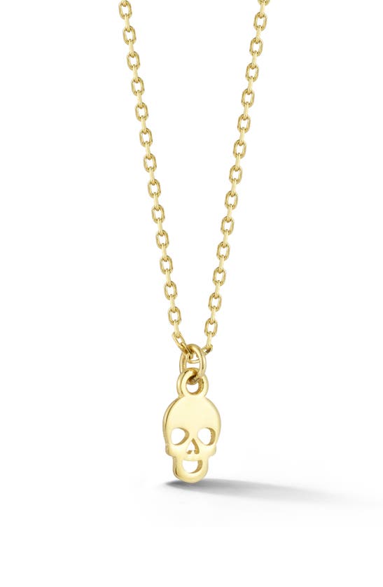 Ember Fine Jewelry 14k Gold Skull Pendant Necklace