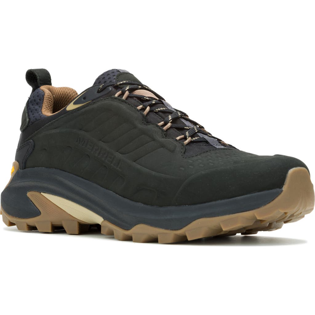 Merrell Moab Speed 2 Lace-up Hiking Sneakers In Black