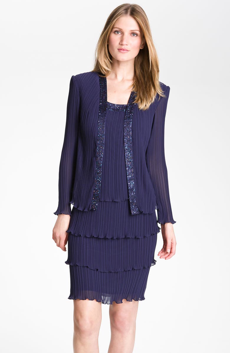 Patra One Piece Chiffon Jacket Dress Nordstrom Patra One Piece Chiffon Jacket Dress Nordstrom