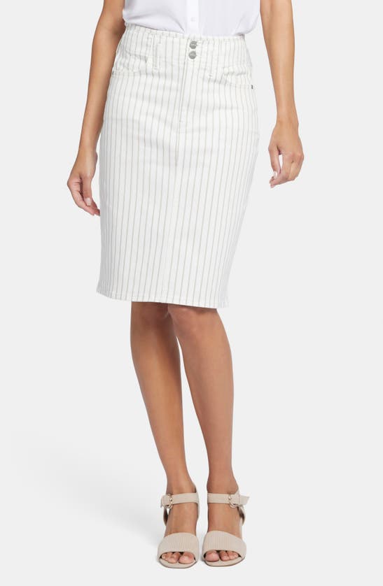 Shop Nydj Hollywood High Waist Skirt In Beach Cruise Stripe