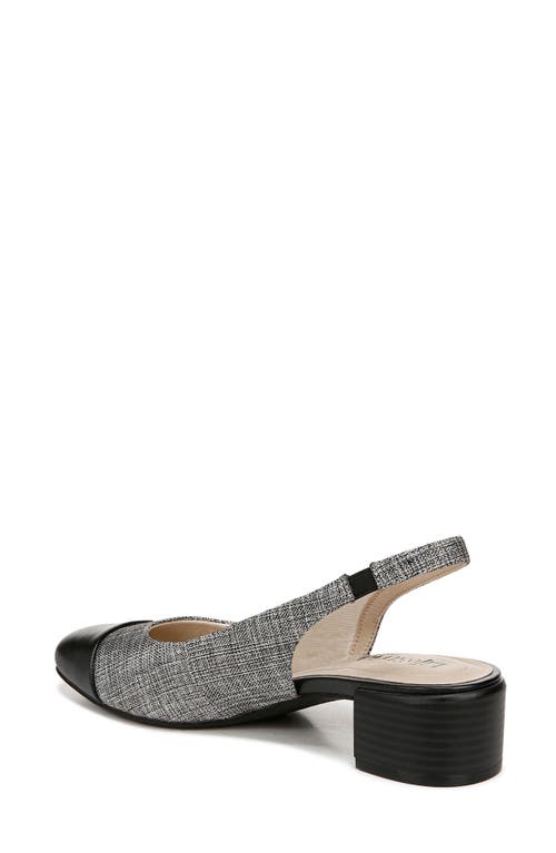 Shop Lifestride Becoming Cap Toe Slingback Pump In Black Multi