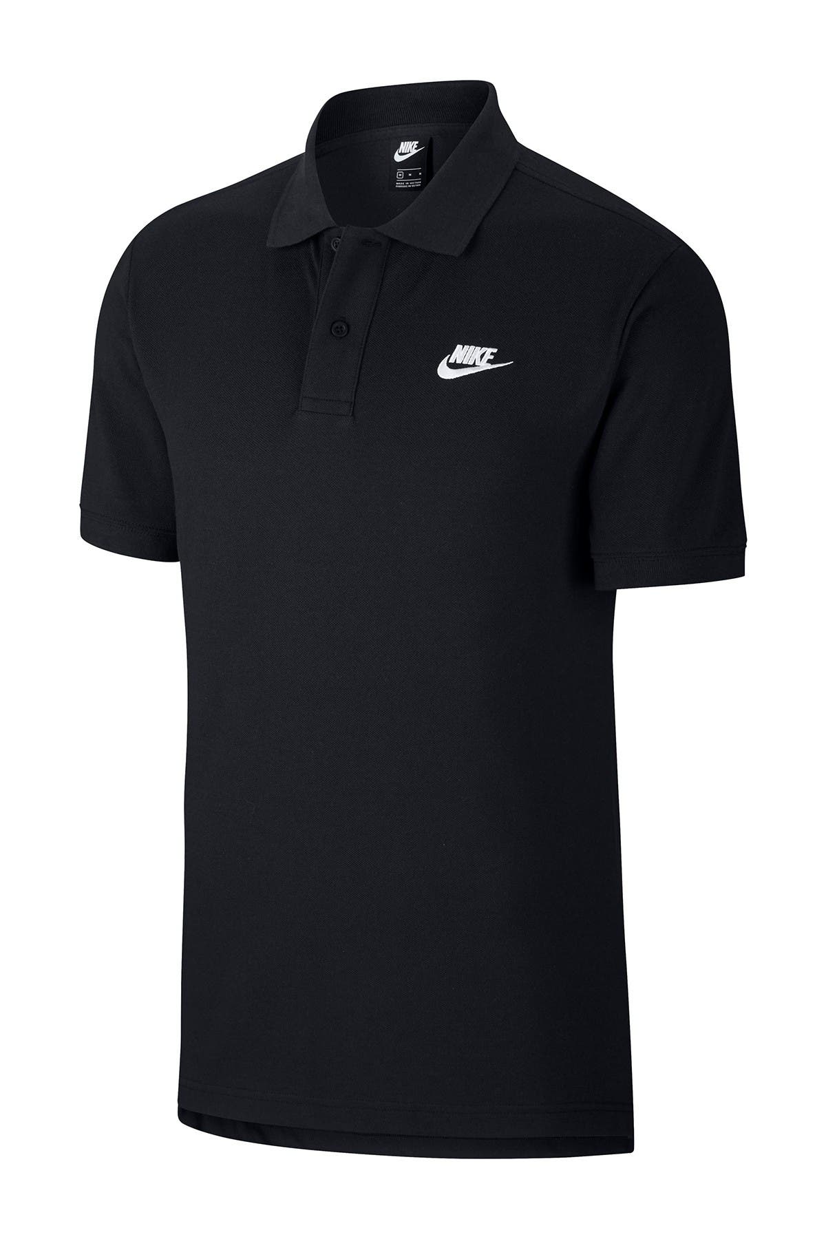 black nike polo