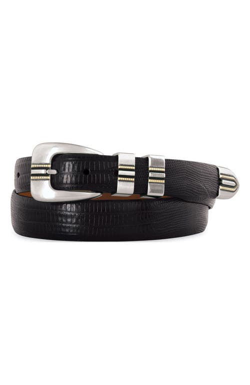 Johnston & Murphy Leather Belt Black at Nordstrom,