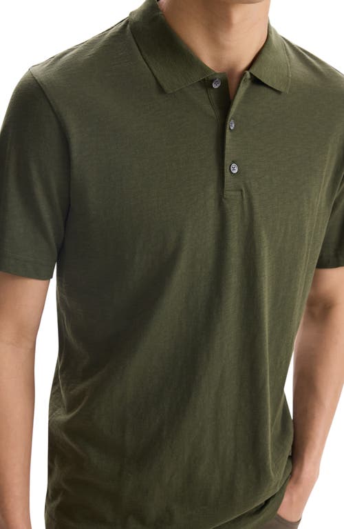 Shop Theory Bron D. Cosmos Polo In Hunter Green - Fkd