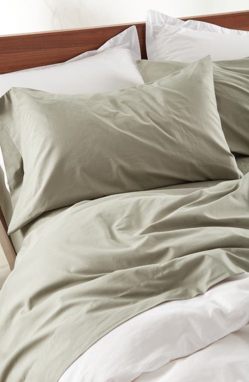 Shop Nordstrom Organic Cotton Percale Sheet Set In Green Halo