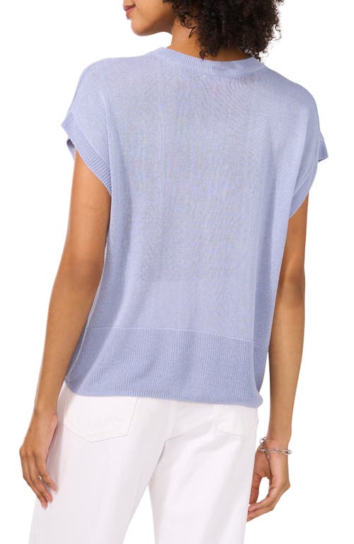 VINCE CAMUTO VINCE CAMUTO SHORT SLEEVE CREWNECK SWEATER