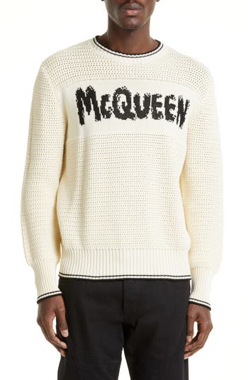 Alexander McQueen Logo Tape Long Sleeve Sweatshirt
