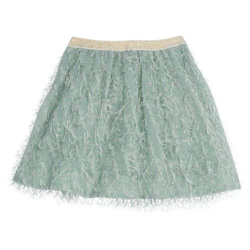 Bisby Kids' Eyelash Party Skort In Sage Eyelash