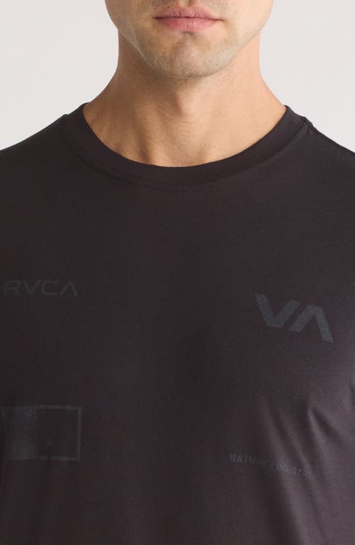 Shop Rvca Va Sport Radiate Performance Graphic T-shirt In Black