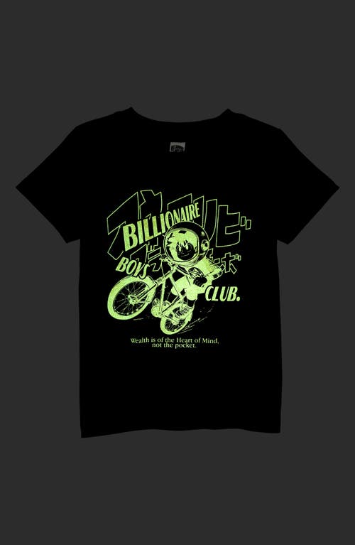 Shop Billionaire Boys Club Kids' Ride Cotton Graphic T-shirt In Black