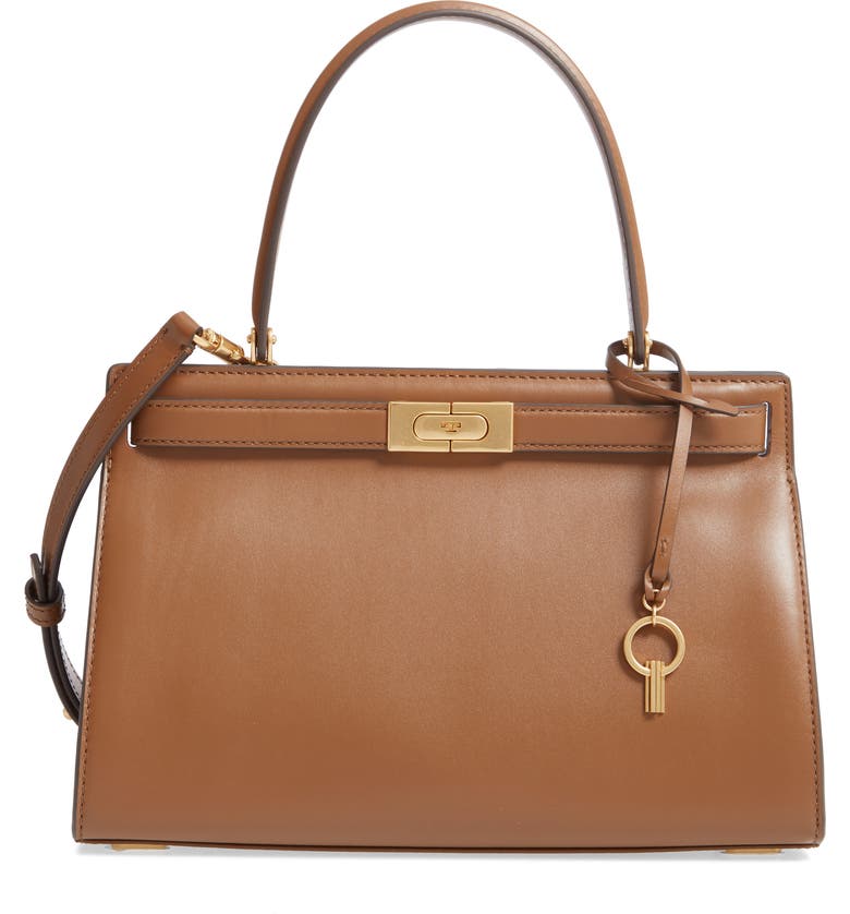 Come discover these Over 50 Fashion: Running Errands Comfy Cute Pieces! Small Lee Radziwill Leather Bag, Main, color, MOOSE. #fashionover50 #toryburch