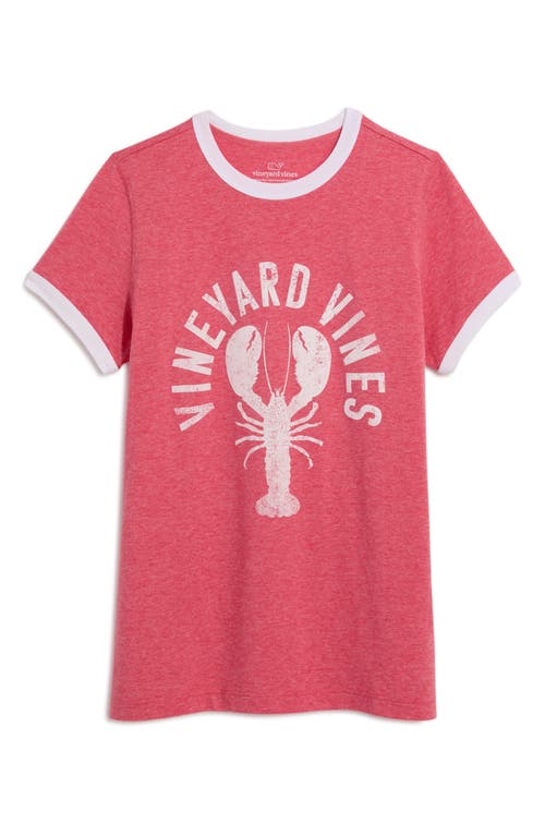 vineyard vines Cotton Blend Ringer T-Shirt Jetty Red Heather at Nordstrom,