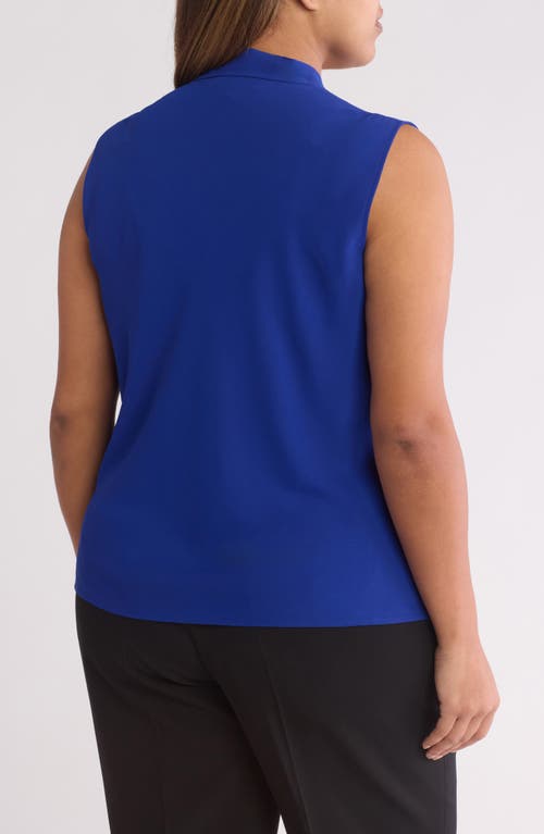 KASPER KASPER SLEEVELESS TIE FRONT TOP