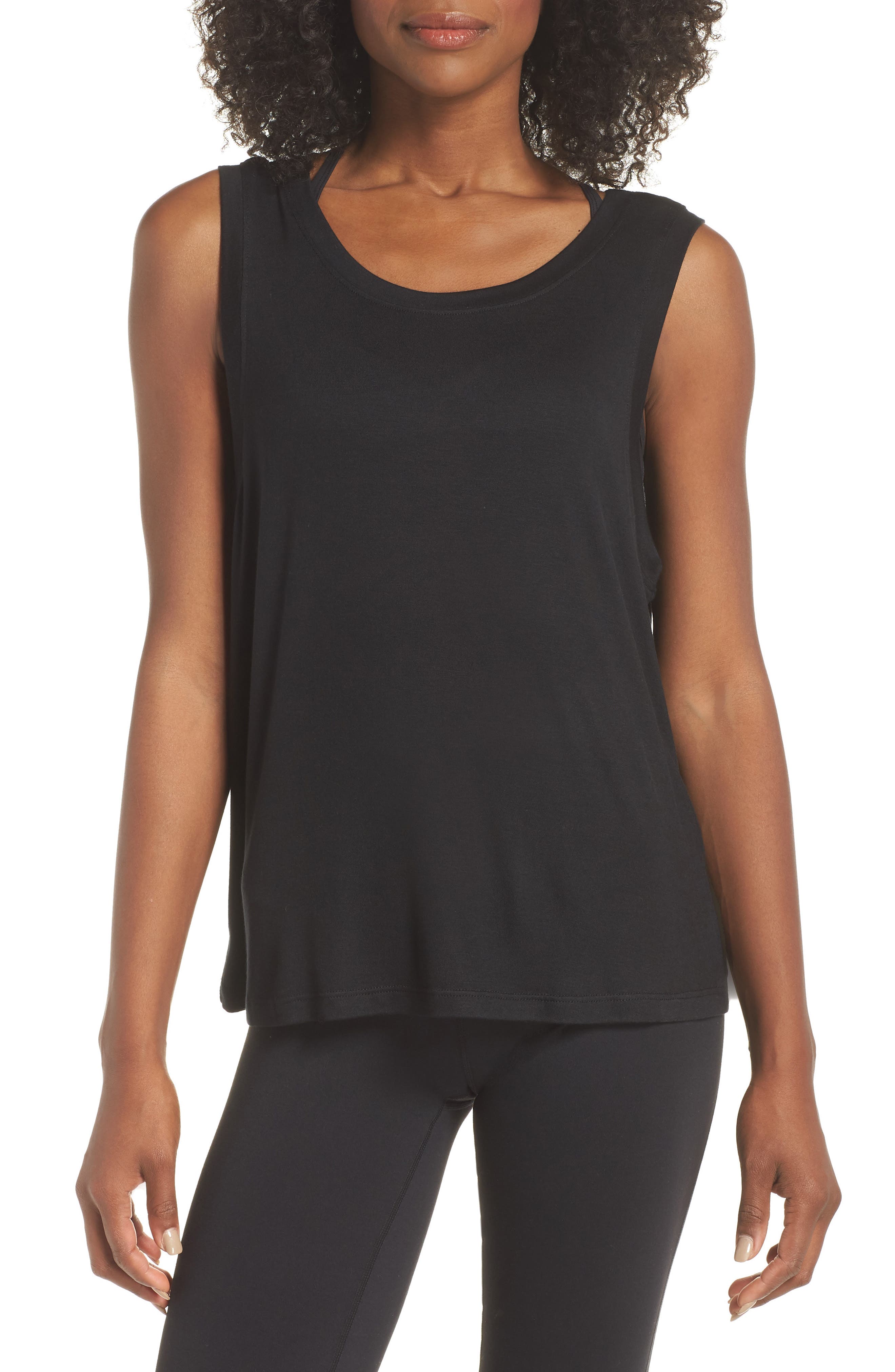 beyond yoga balanced muscle tank